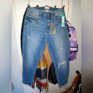 Women's Studio Blue mid rise cuffed jeans